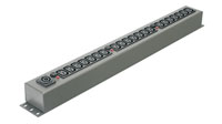 CANFORD MDS8 AC MAINS POWER DISTRIBUTION STRIP 30A, 21x IEC, Powercon, dark grey