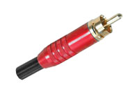 DELTRON 346 RCA (PHONO) PLUG Black shell, gold contacts