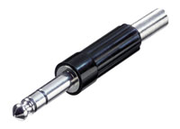 REAN NYS204 JACK PLUG Stereo, black plastic shell