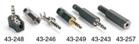 MINIATURE JACK PLUG 2.5mm 2-pole, nickel