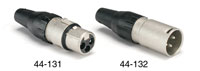 DELTRON XLR 3 pin female cable, plastic back-shell