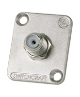 SWITCHCRAFT EHFF F-type female-female feedthrough, nickel