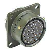 BAYONET-LOCK OB CONNECTOR 26 pin panel socket, with bayonet pins