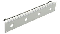 TAILGATE PANEL Flat 2U 5x MIL26 plug / socket, grey