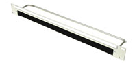 CANFORD RACKBRUSH Cable access brush strip 1U, with lacing bar and desi strip, grey