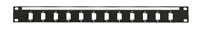 CANFORD TERMINATION PANEL KIT 1U 1x12 9-pin D-sub, unpopulated, grey