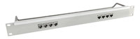 CAT6 RJ45 PRO PATCH PANEL 1U 1x24 screened, grey