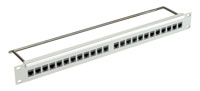 CAT5E RJ45 PRO PATCH PANEL 1U 1x8, grey