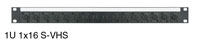 S-VHS PATCH PANEL 1U 1x12 S-VHS female - female, black