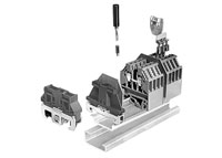 DIN RAIL TERMINAL End clamp for 35mm top hat rail