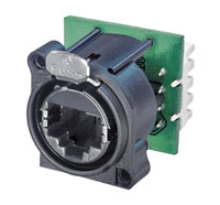 NEUTRIK ETHERCON NE8FAV-YK Panel mounting, Krone IDC termination