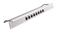 ETHERCON TERMINATION PANEL 1U 1x8 way, IDC, black