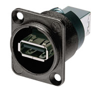 NEUTRIK USB NAUSB-W-B Panel mounting, back-to-back feedthrough