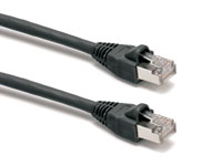 CAT5E SCREENED PATCHCORD RJ45-RJ45-600mm-Black