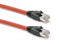 CAT5E SCREENED PATCHCORD RJ45-RJ45-600mm-Red