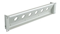 TAILGATE PANEL Angled 2U 5x Lemo Triax FBB plug, grey