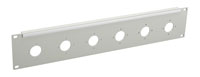 TAILGATE PANEL Flat 2U 5x Lemo Triax FBB plug, grey