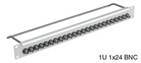 BNC SD AES TERMINATION PANEL 1U 1x20 BNC 75 ohm, grey
