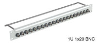 BNC HD TERMINATION PANEL 1U 1x20 BNC HD 75 ohm, grey