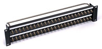 BNC HD TERMINATION PANEL 2U Angled 2x12 BNC HD 75 ohm, black