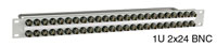 BNC HD VERY HIGH DENSITY TERMINATION PANEL 1U 2x24 BNC HD 75 ohm, grey