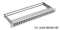 MUSA HD PATCH PANEL 1U 2x20 MUSA HD, grey
