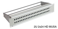 MUSA HD PATCH PANEL 2U 2x20 MUSA HD, grey