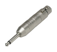 CANFORD BALANCED TO UNBALANCED CONVERTER XJ Inline, low level, XLRF to 6.35mm mono jack