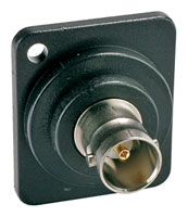 D-SERIES BNC (double-sided), 75 ohm, black