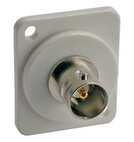 D-SERIES BNC (solder), 75 ohm, white