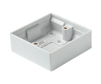 PLASTIC SURFACE BOX 1 gang