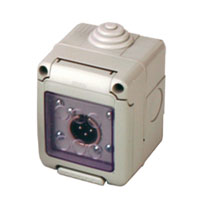 SPLASHPROOF CONNECTOR BOX XLR 3 pin male
