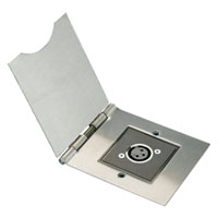 FLOOR MOUNT CONNECTOR PLATE PB XLR 3 pin female