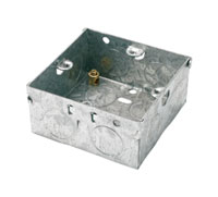 STEEL FLUSH BOX 2 gang