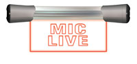 SONIFEX LD-20F1MCL ILLUMINATED SIGN Mic Live, LED, single, flush mount, 200mm