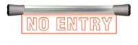 SONIFEX LD-40F1NOE ILLUMINATED SIGN No Entry, LED, single, flush mount, 400mm