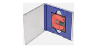 MINI DISC CD JEWEL CASE Blue insert