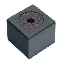 MICROPHONE FLAG Square, black, with 3 colour print (specify details)