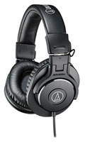 AUDIO TECHNICA ATH-M30 HEADPHONES Closed, 65ohms, 3.5mm jack, 6.35mm adapter, straight cable