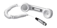 TELEX HS-6A HANDSET Black, 200 ohms, with 500 ohms mic, coiled cable, XLR 4-pin female