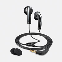 SENNHEISER MX 460 IN-EAR EARBUD EARPIECES Stereo, foam ear pads, case