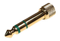 BEYERDYNAMIC HEADPHONE ADAPTER PLUG 3.5mm to 6.35mm, threaded, gold
