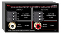 RDL TX-A2D TX SERIES MODULE Balanced / unbalanced converter, terminals to 2x phono, dual