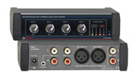 RDL EZ-MX4ML MIXER 2x microphone, 2x stereo line in, AC adapter