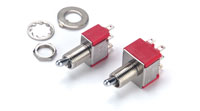 C&K 7101MYZQE TOGGLE SWITCH 6.35mm bush, 1 pole, 2 position, on/on