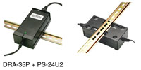 RDL DRA-35P DIN RAIL ADAPTER For 1x PS-24V2