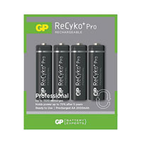 GP 210AAHC BATTERY AA size, Recyko NiMH, 2050mAh (pack of 4)