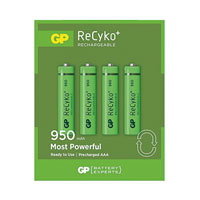 GP 100AAAHC BATTERY, AAA size, NiMH, 970mAh (pack of 4)