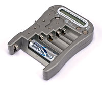 MINWA MW333 BATTERY TESTER For AA, AAA, C, D, 1604/PP3, CR-123A, CR-V3, 2CR5, CR-P2, LCD display