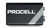 PROCELL MN1604 BATTERY, PP3 size, alkaline, 9V (pack of 10)